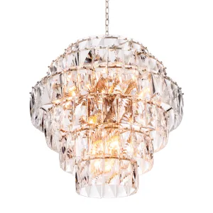 112637UL - Chandelier Amazone L nickel finish