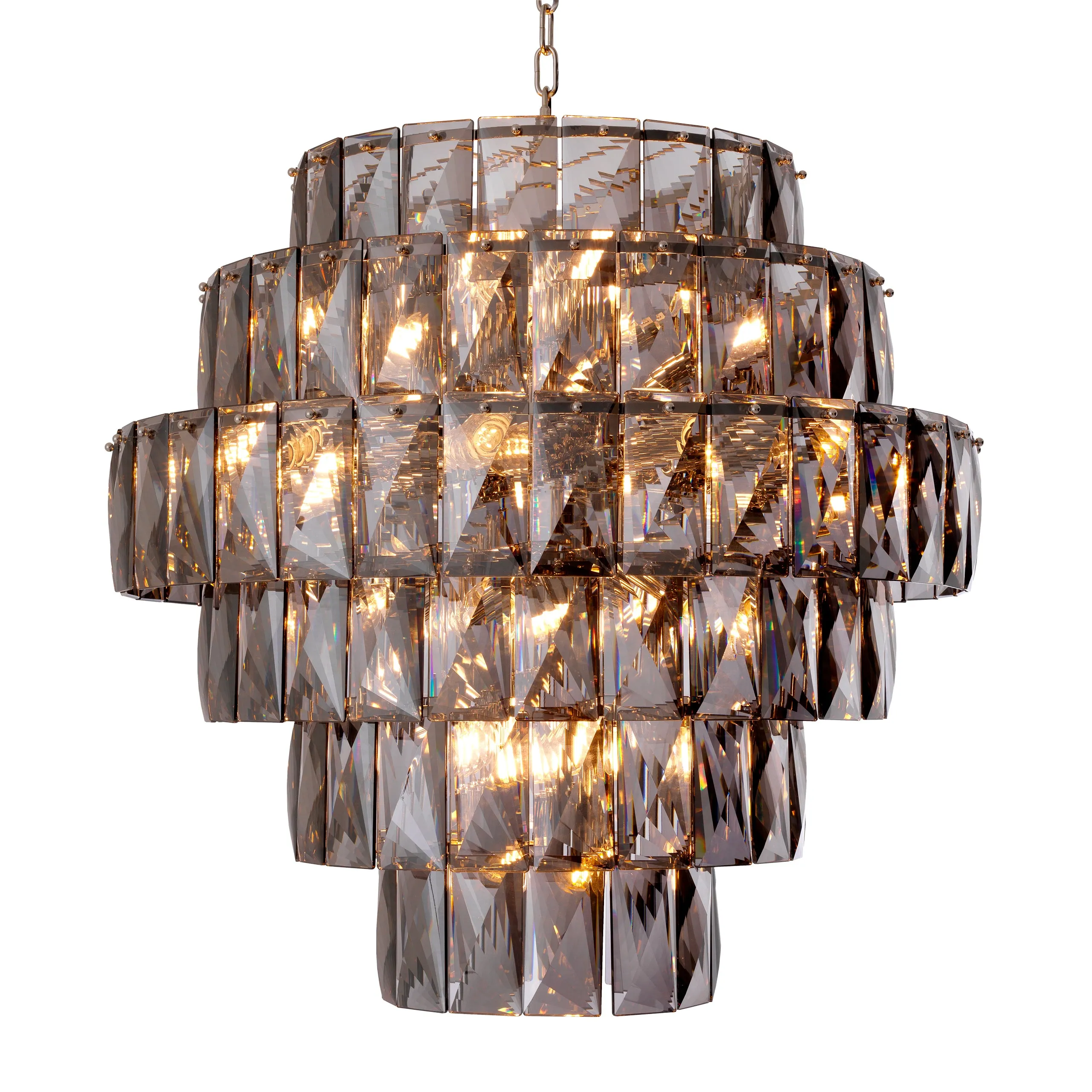 113977UL - Chandelier Amazone L smoke glass