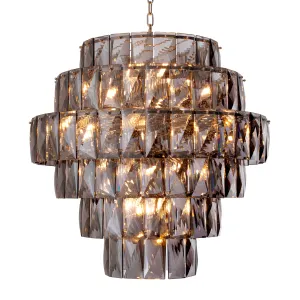 113977UL - Chandelier Amazone L smoke glass
