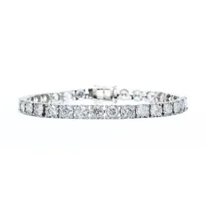 14KT White Gold 10.00CT Diamond Tennis Bracelet