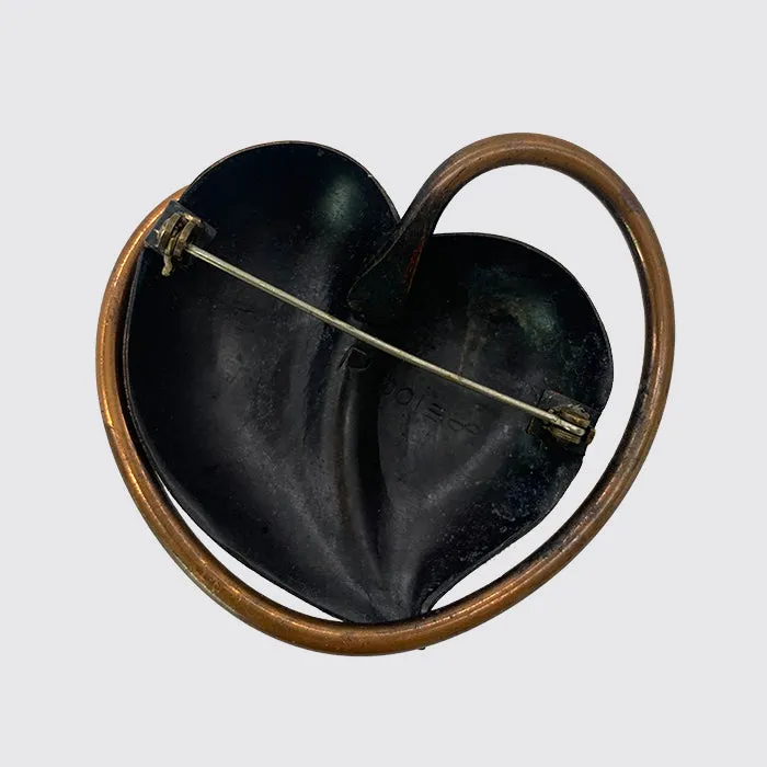 1960s Vintage Copper Pin