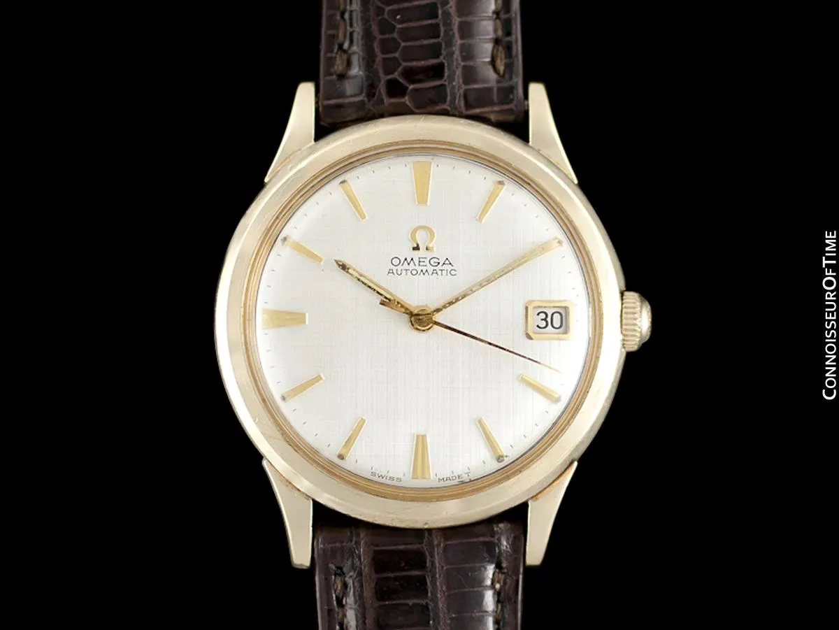 1965 Omega (Seamaster) Rare Cal. 560 Vintage Mens Watch, Automatic, Date - 10K Gold Filled & Stainless Steel