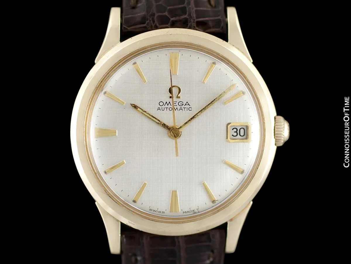 1965 Omega (Seamaster) Rare Cal. 560 Vintage Mens Watch, Automatic, Date - 10K Gold Filled & Stainless Steel