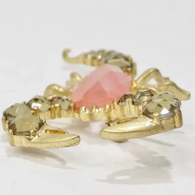 1980s 18K Gold Plated Scorpion Brooch