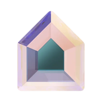 2775 Swarovski Flatback No Hotfix, Concise Pentagon