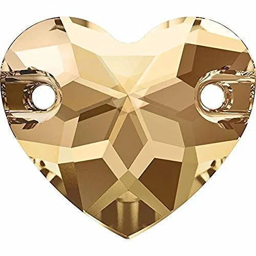 3259 Swarovski Heart Sew-On Stones