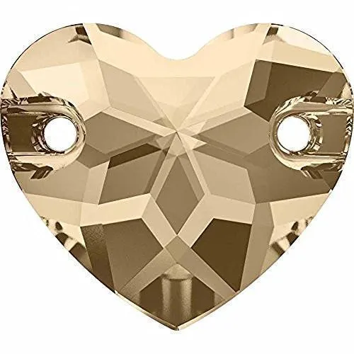 3259 Swarovski Heart Sew-On Stones
