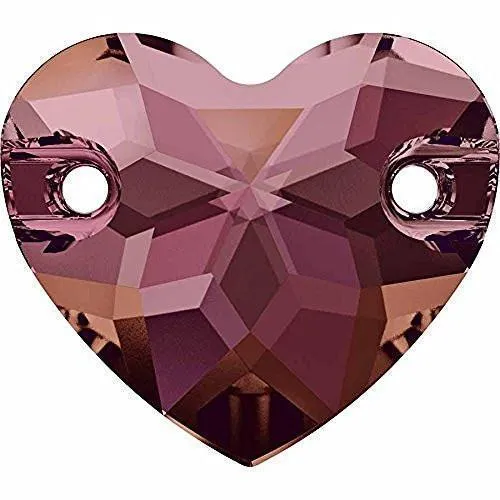 3259 Swarovski Heart Sew-On Stones