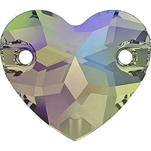3259 Swarovski Heart Sew-On Stones