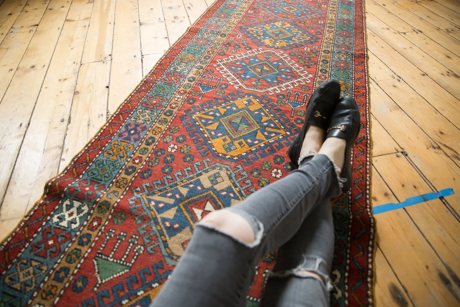 3x15 Vintage Karaja Rug Runner