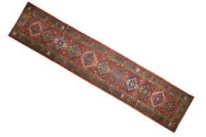 3x15 Vintage Karaja Rug Runner