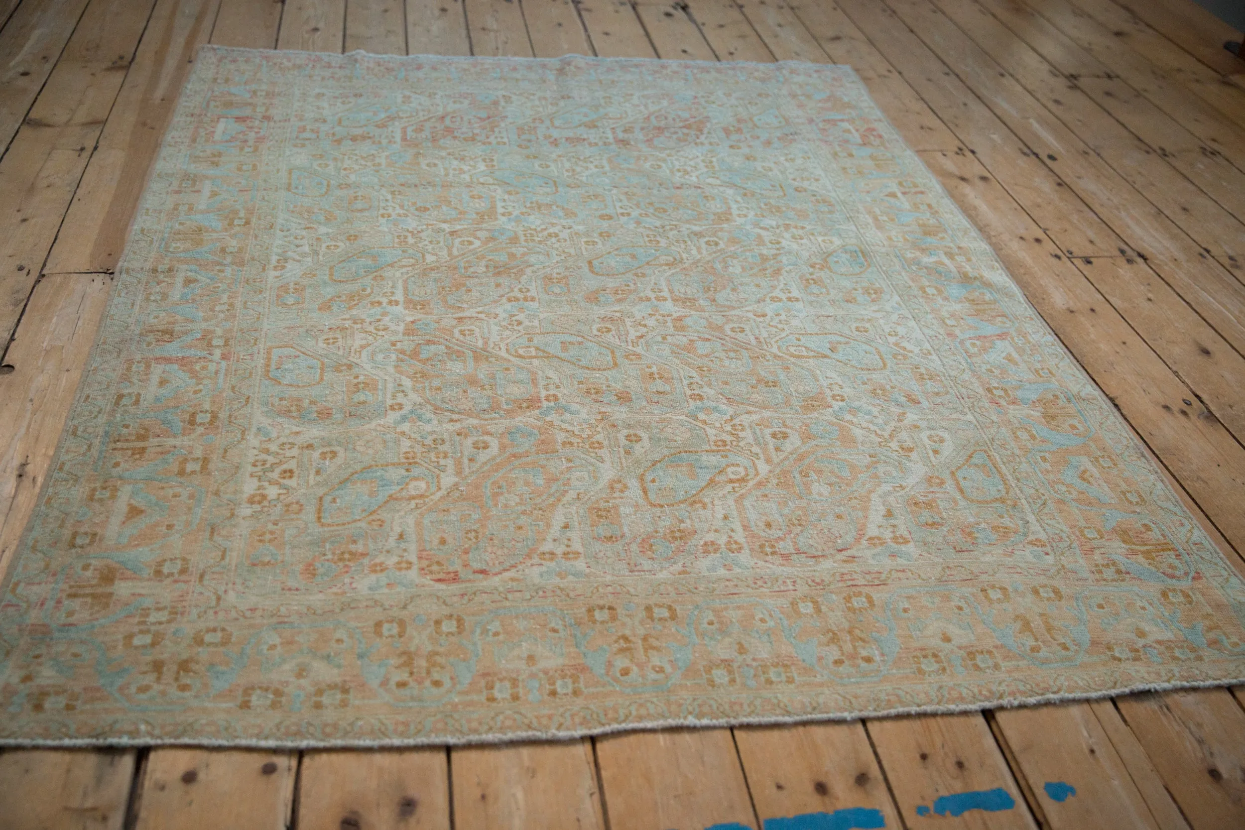 4.5x6 Vintage Distressed Afshar Rug