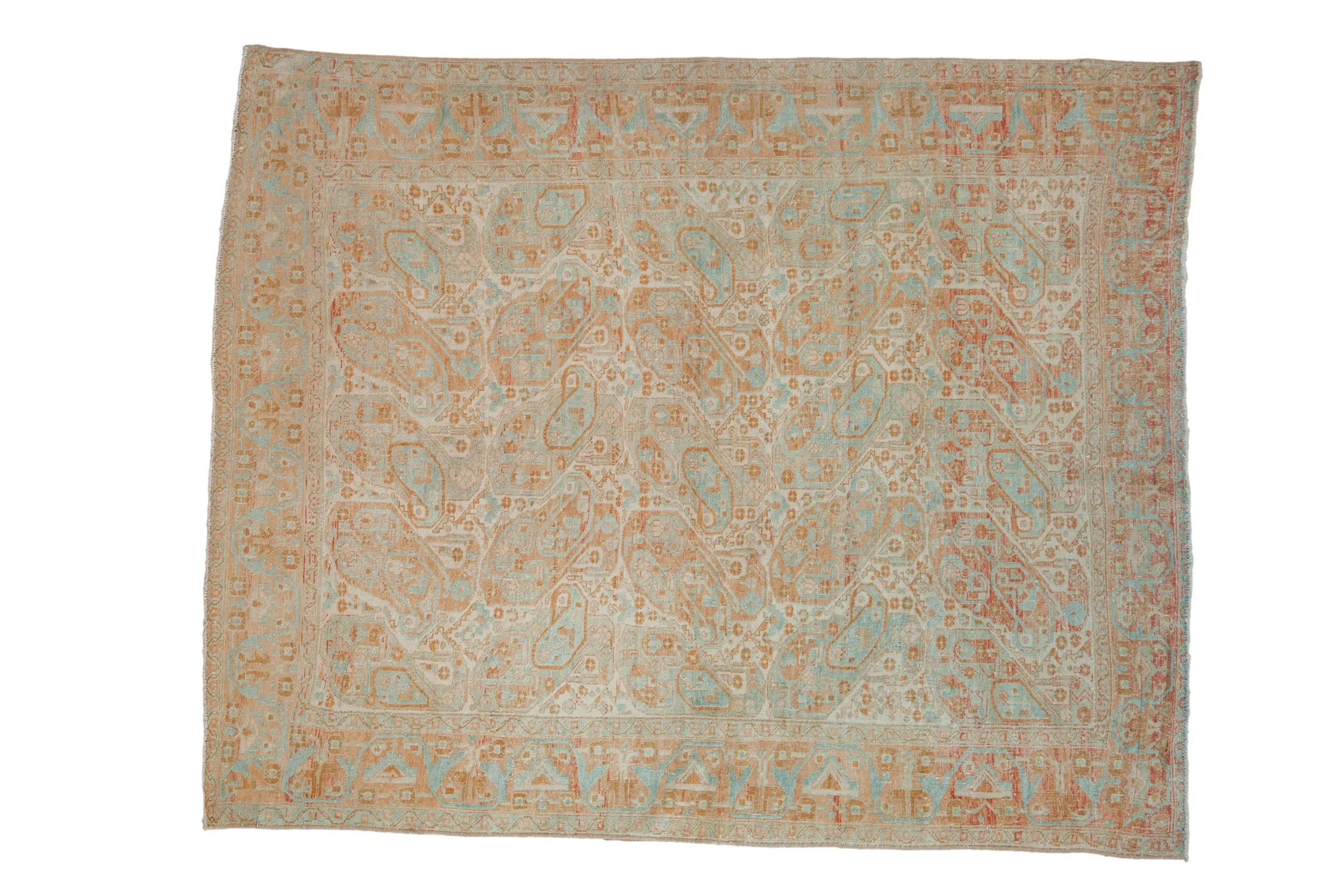 4.5x6 Vintage Distressed Afshar Rug