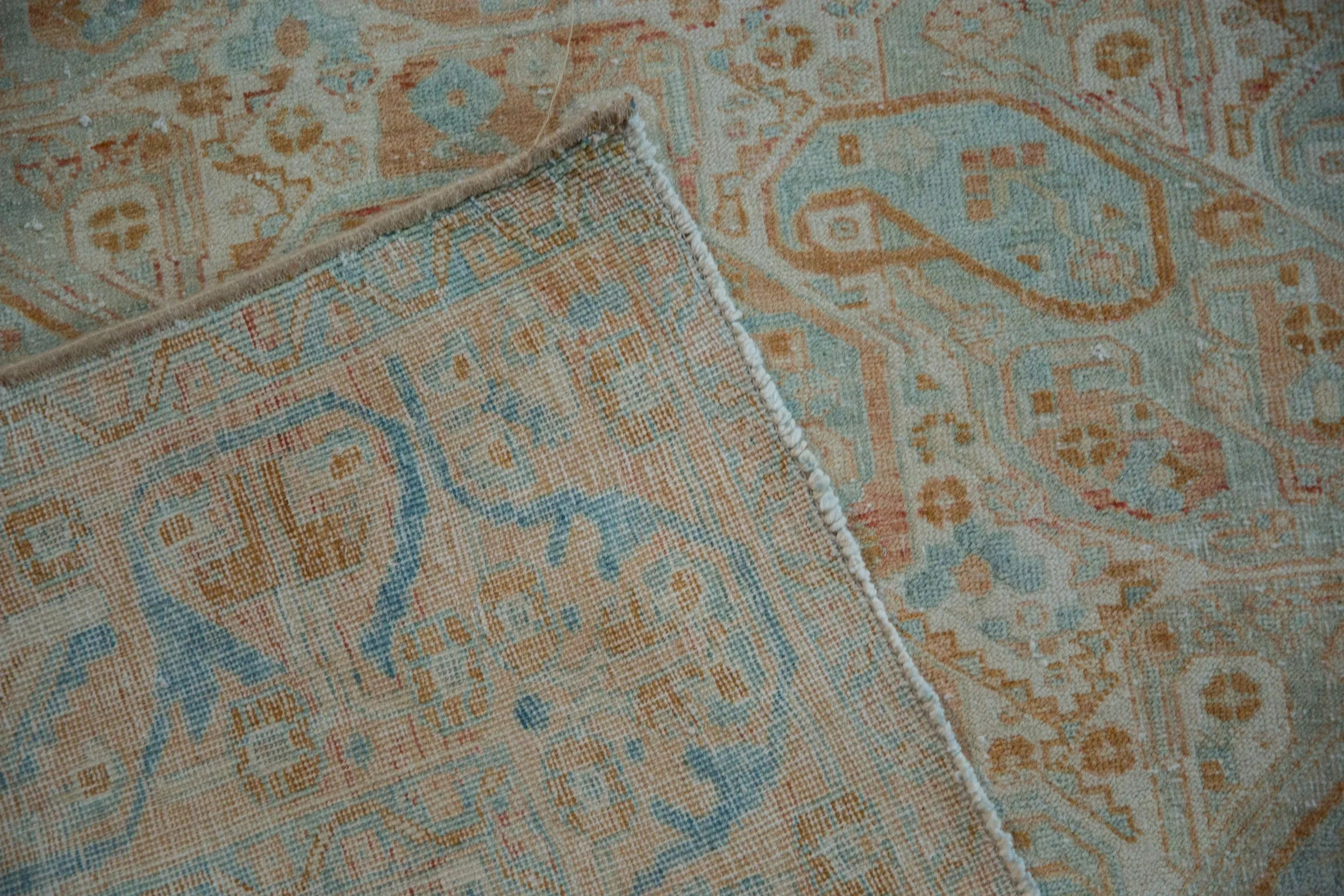 4.5x6 Vintage Distressed Afshar Rug