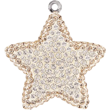 67422 Swarovski BeCharmed Pave Pendants, Star