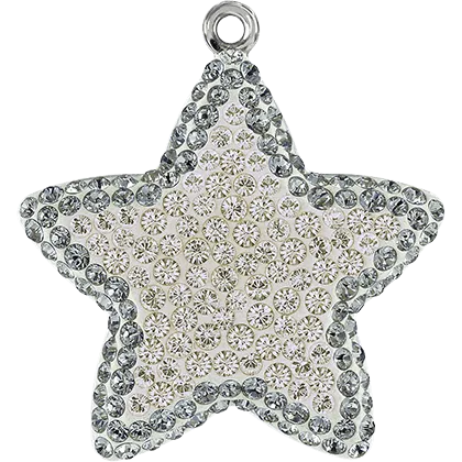 67422 Swarovski BeCharmed Pave Pendants, Star
