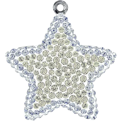 67422 Swarovski BeCharmed Pave Pendants, Star
