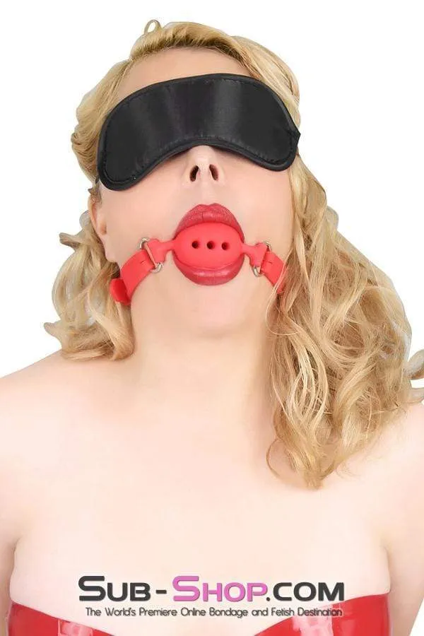 7105DL      Bondage Basics Black Satin Blindfold - MEGA Deal