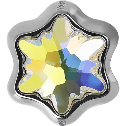 81961 Swarovski BeCharmed Pave Edelweiss Bead
