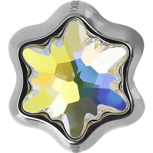 81961 Swarovski BeCharmed Pave Edelweiss Bead