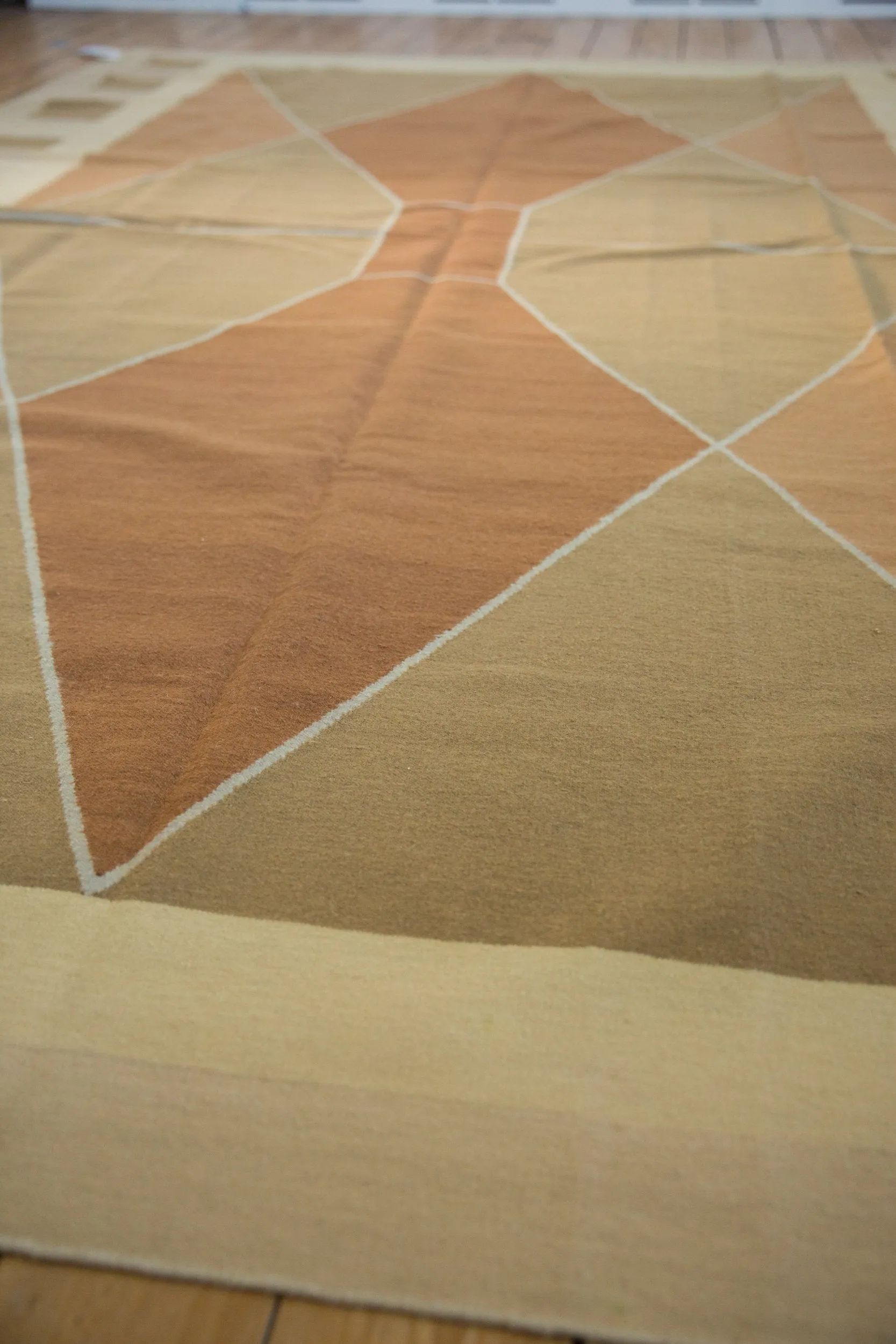 8x12 Vintage Contemporary Kilim Carpet