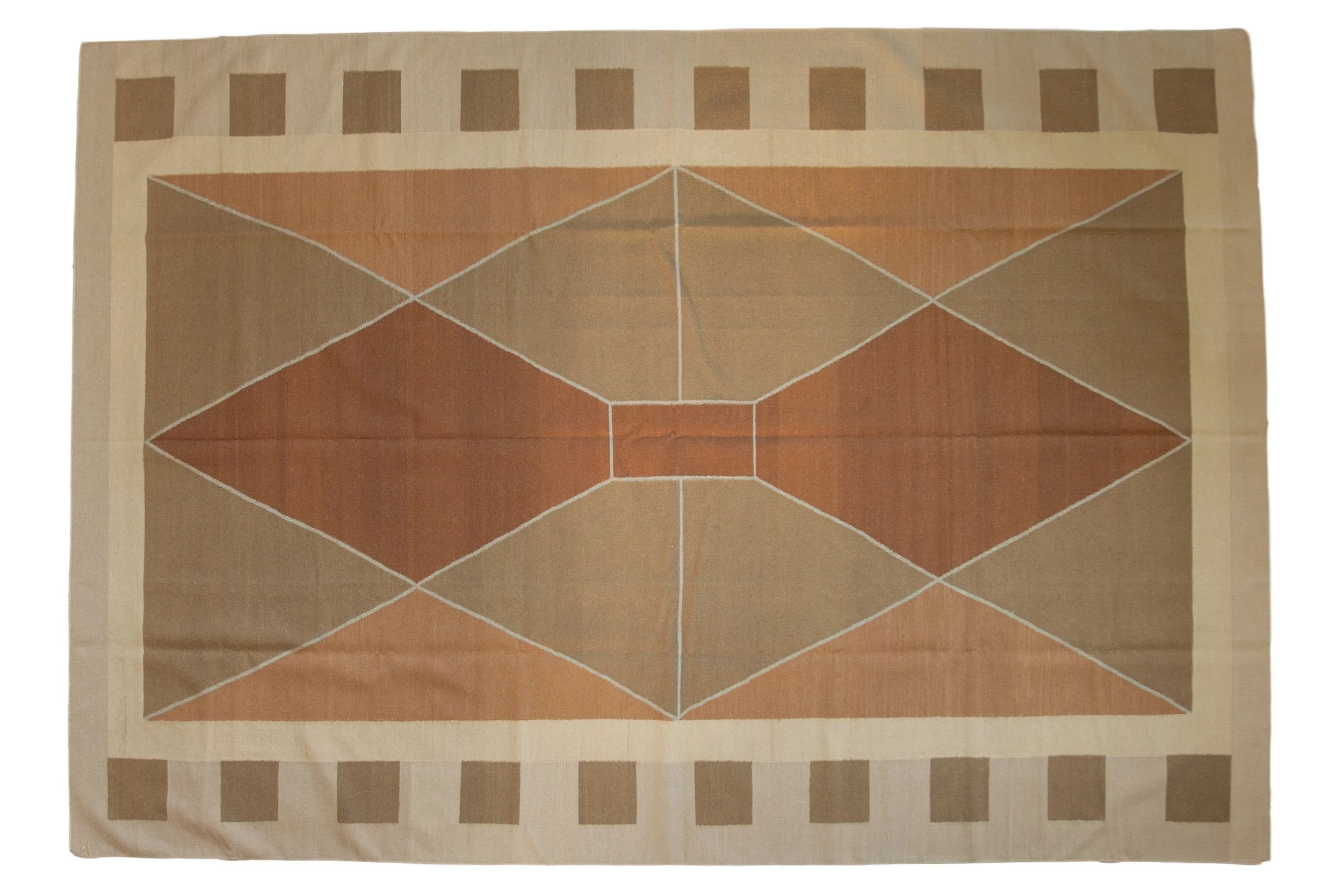 8x12 Vintage Contemporary Kilim Carpet