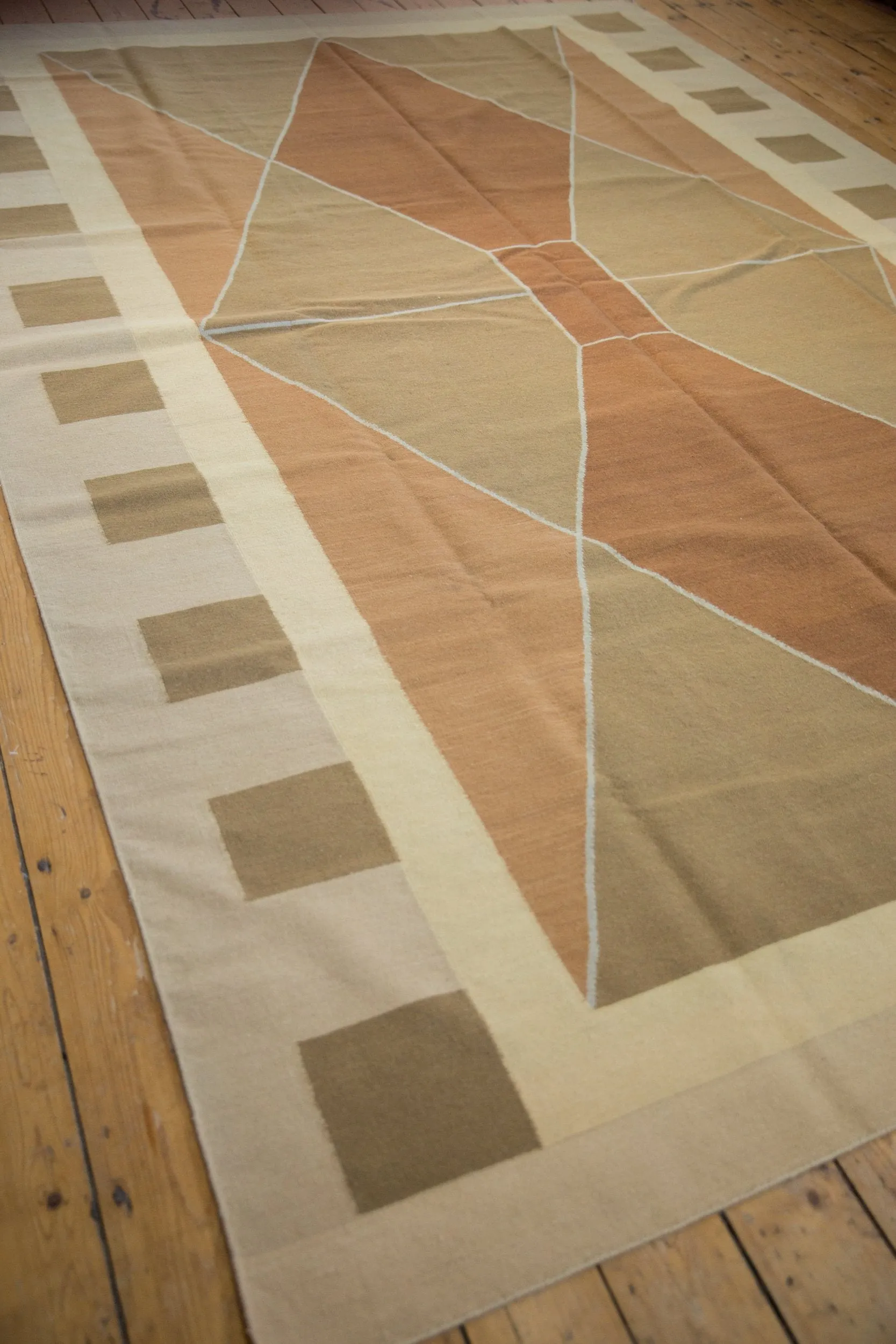 8x12 Vintage Contemporary Kilim Carpet