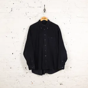 90s Corduroy Shirt - Blue - XL