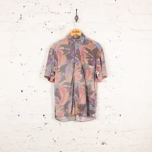 90's Pattern Shirt - Purple - S