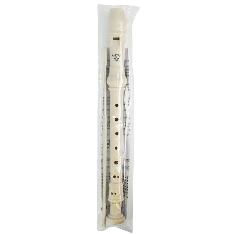 A-Star Descant Plastic Recorder - Beige