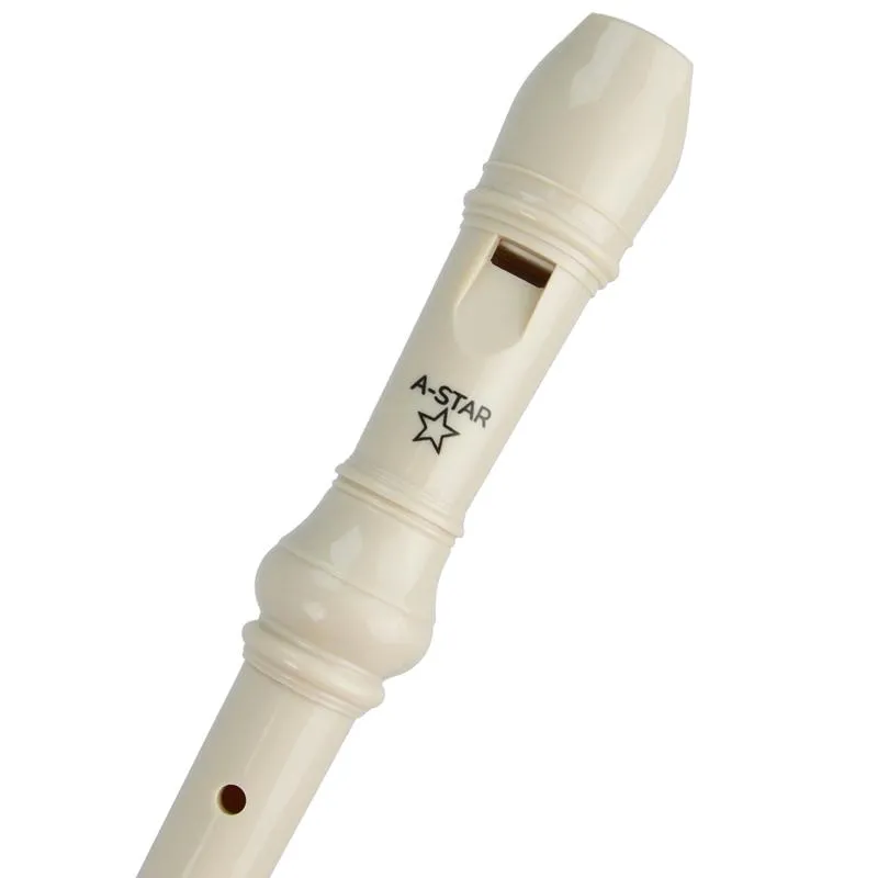 A-Star Descant Plastic Recorder - Beige