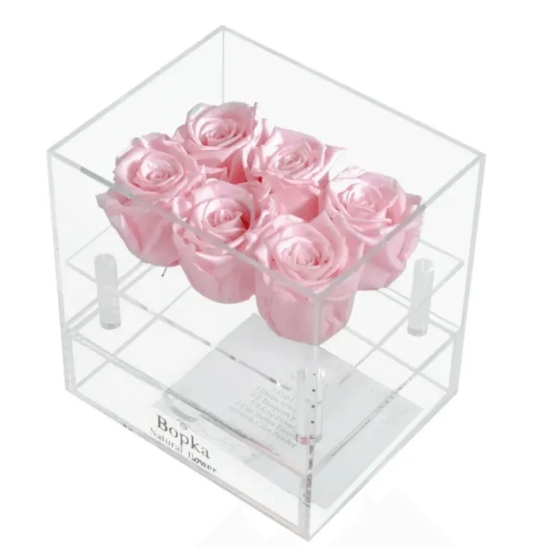 Acrylic Preserved Rose Box – Timeless Floral for Loved Ones