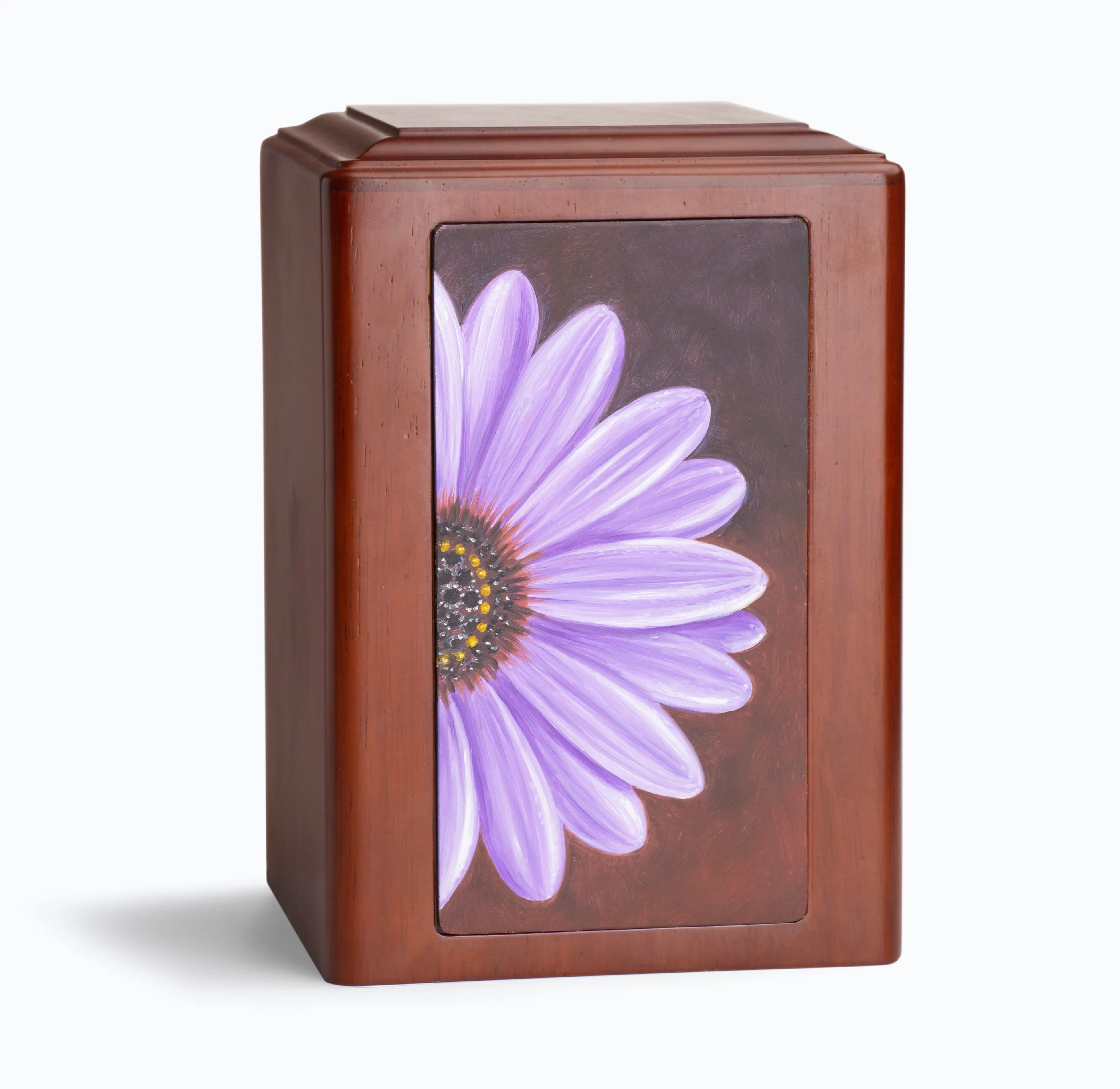 Adorn Flower Wooden Urn - IUP06