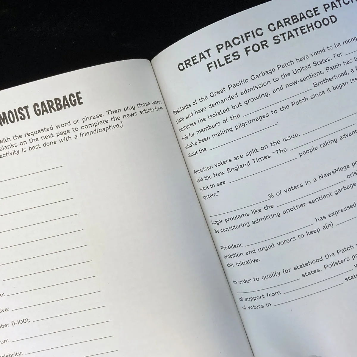 Adventures in the Abyss: A Dystopian Activity Book For The Modern Age