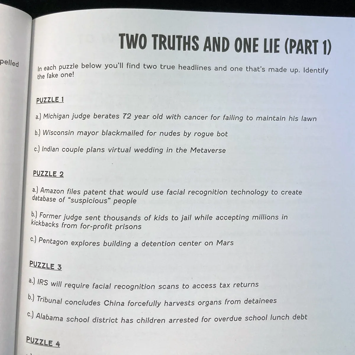 Adventures in the Abyss: A Dystopian Activity Book For The Modern Age