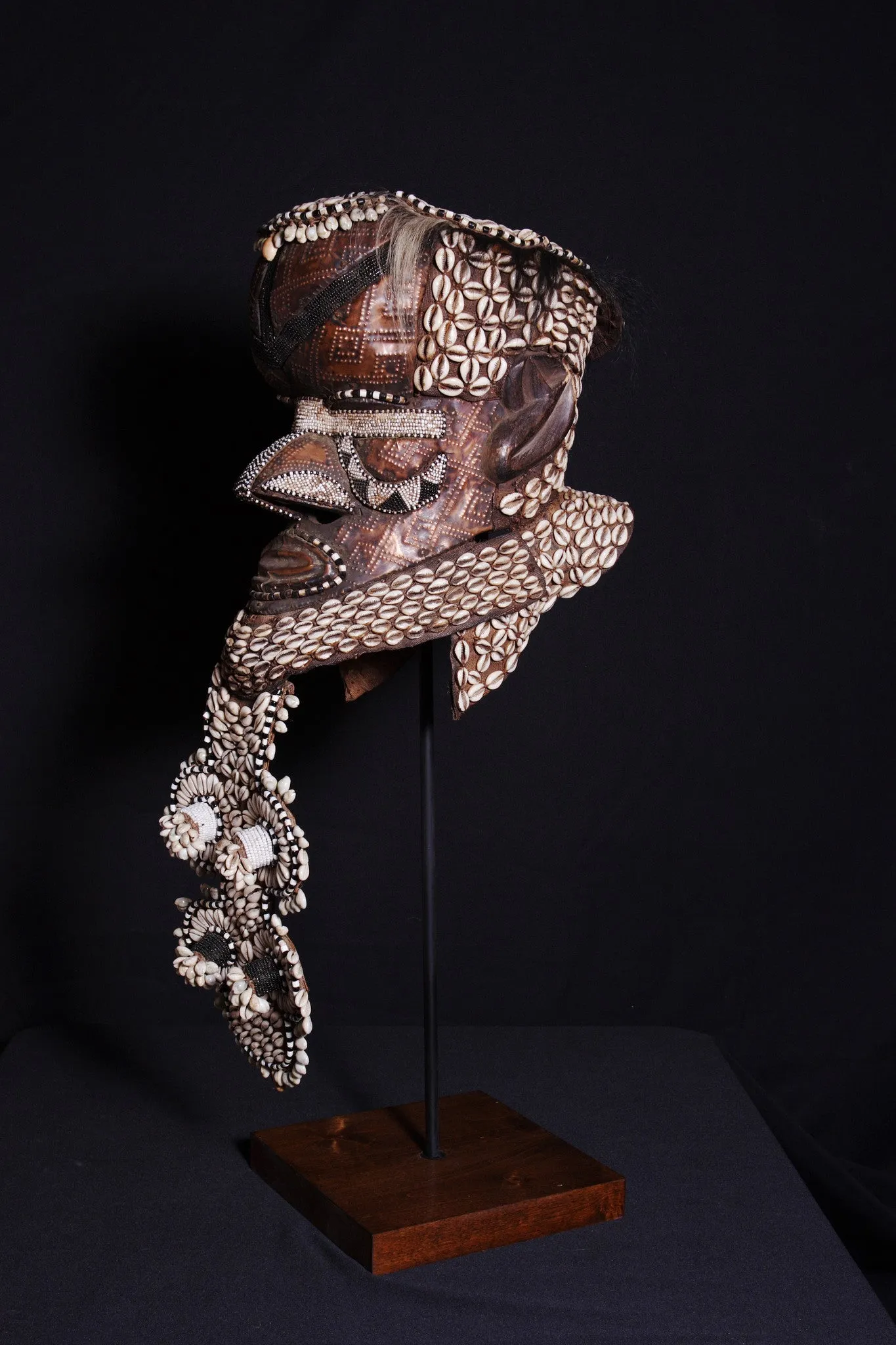 African Kuba Mboma Helmet Mask Vintage Congo DRC