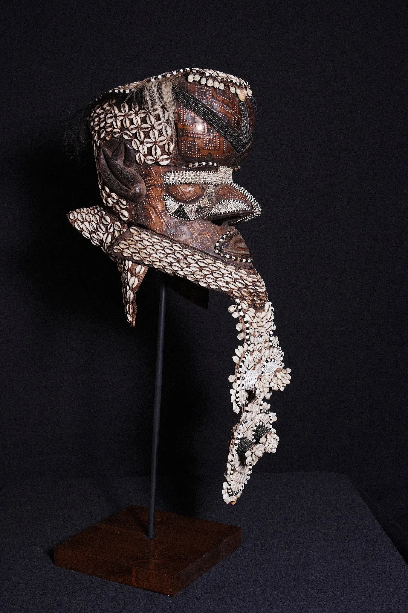 African Kuba Mboma Helmet Mask Vintage Congo DRC