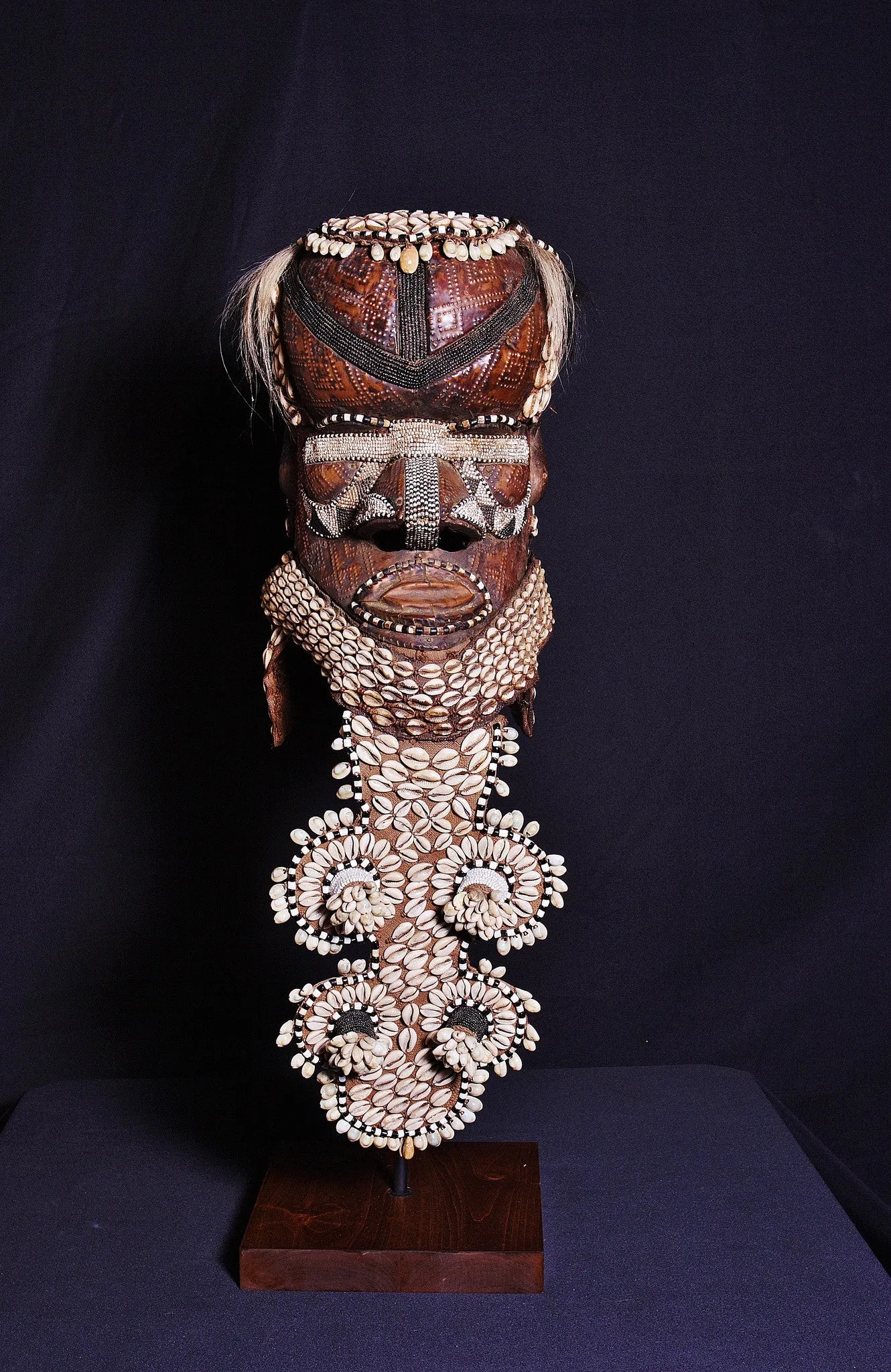 African Kuba Mboma Helmet Mask Vintage Congo DRC