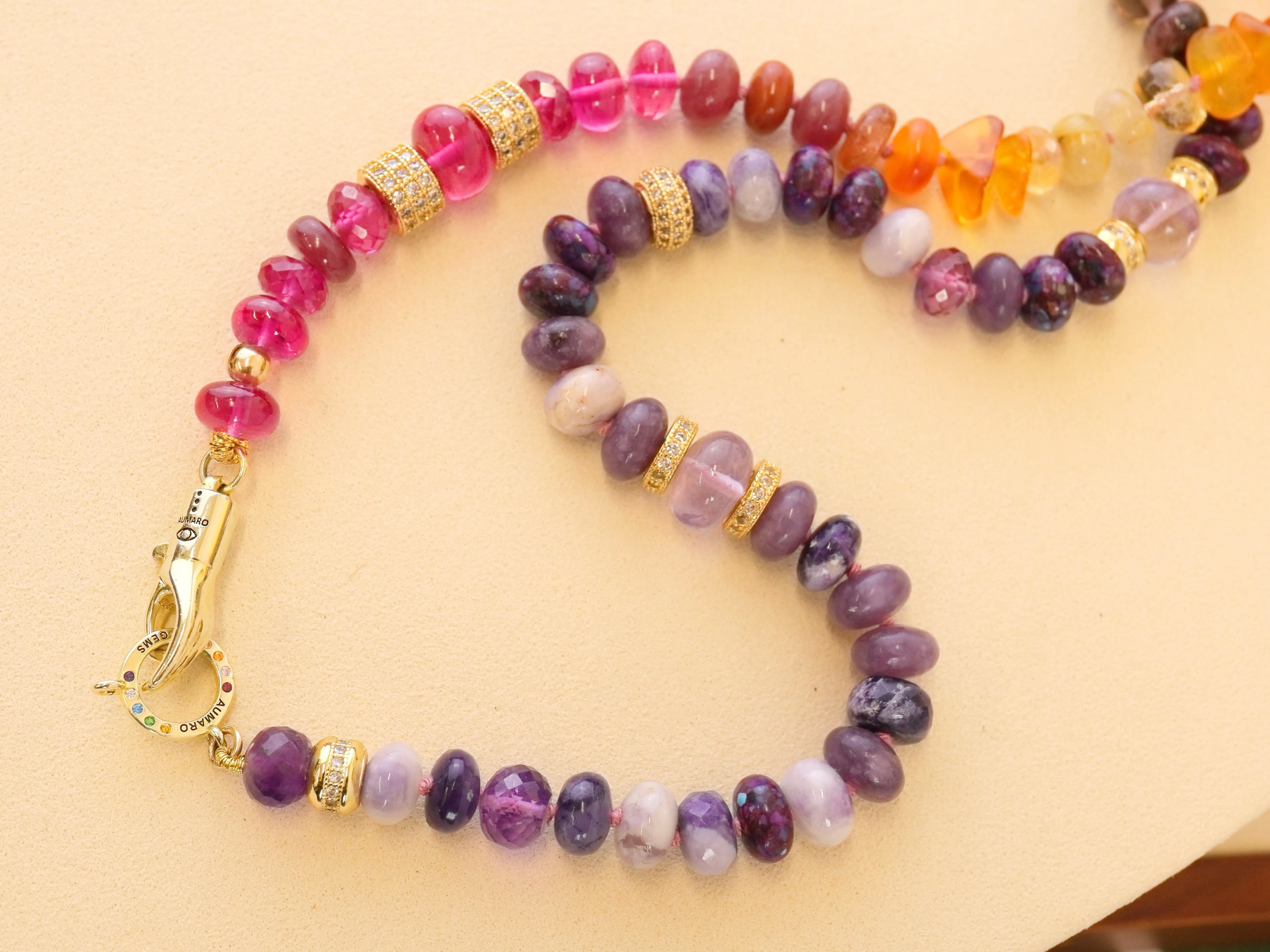 African Sunset - gemstone necklace