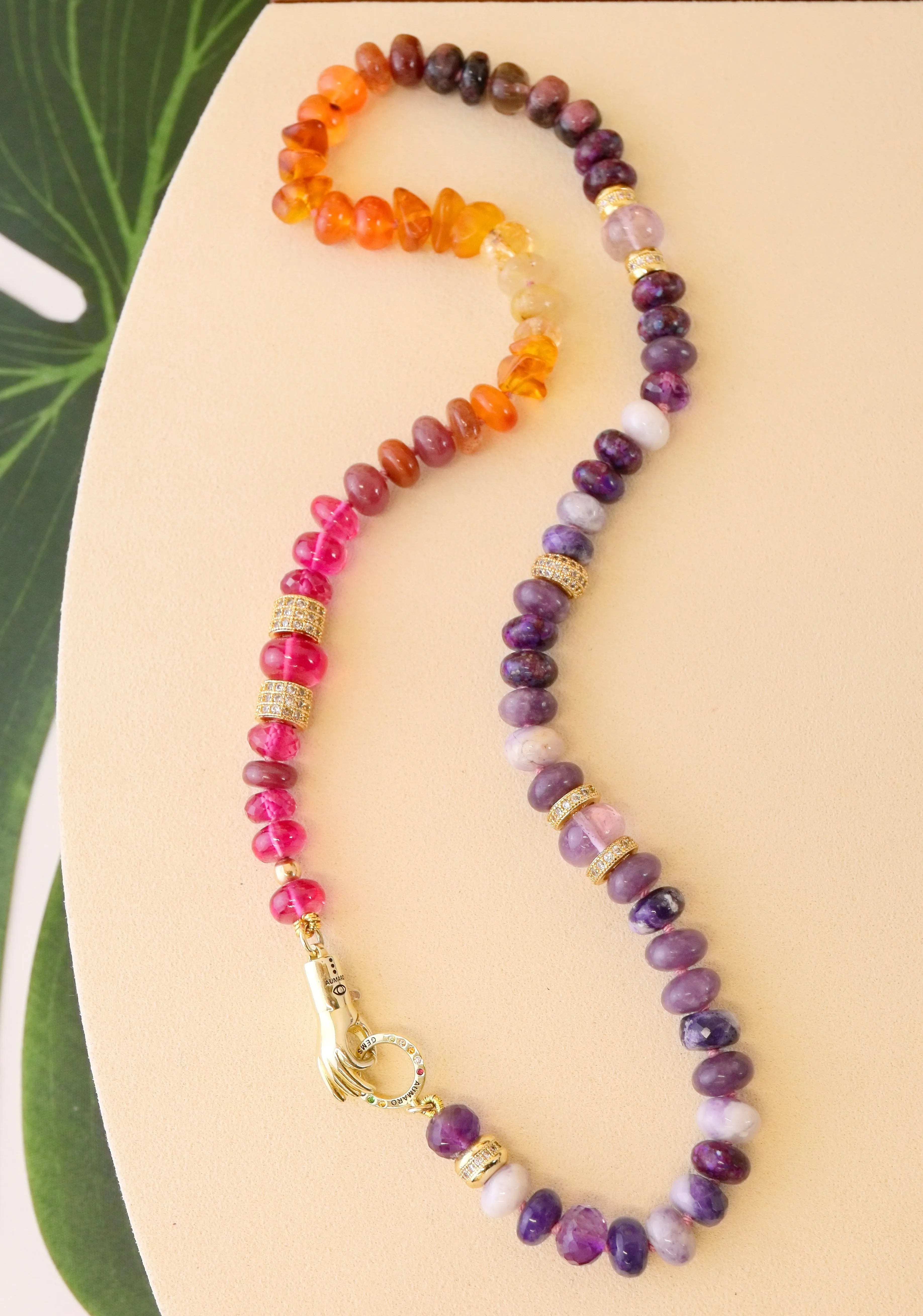 African Sunset - gemstone necklace