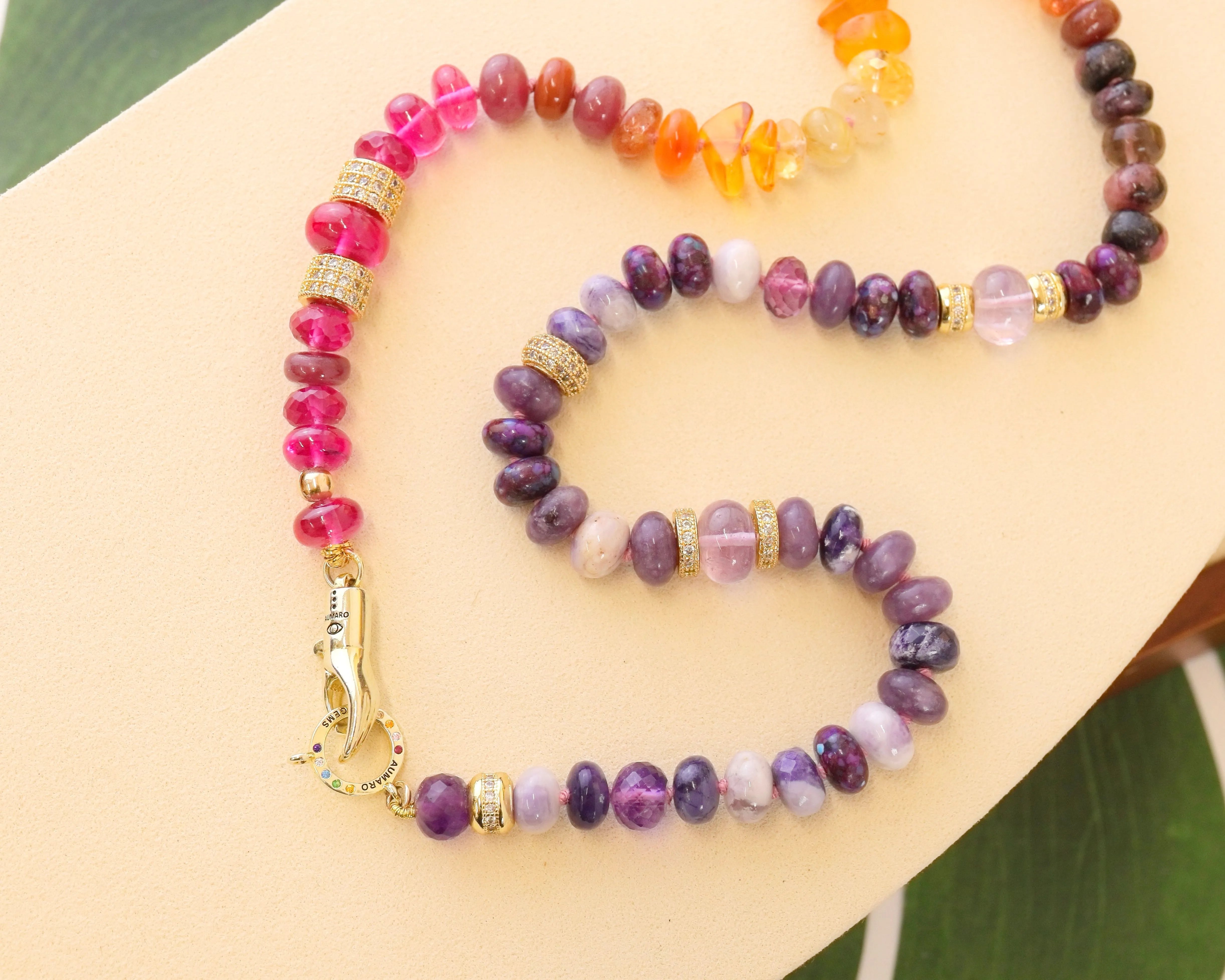 African Sunset - gemstone necklace