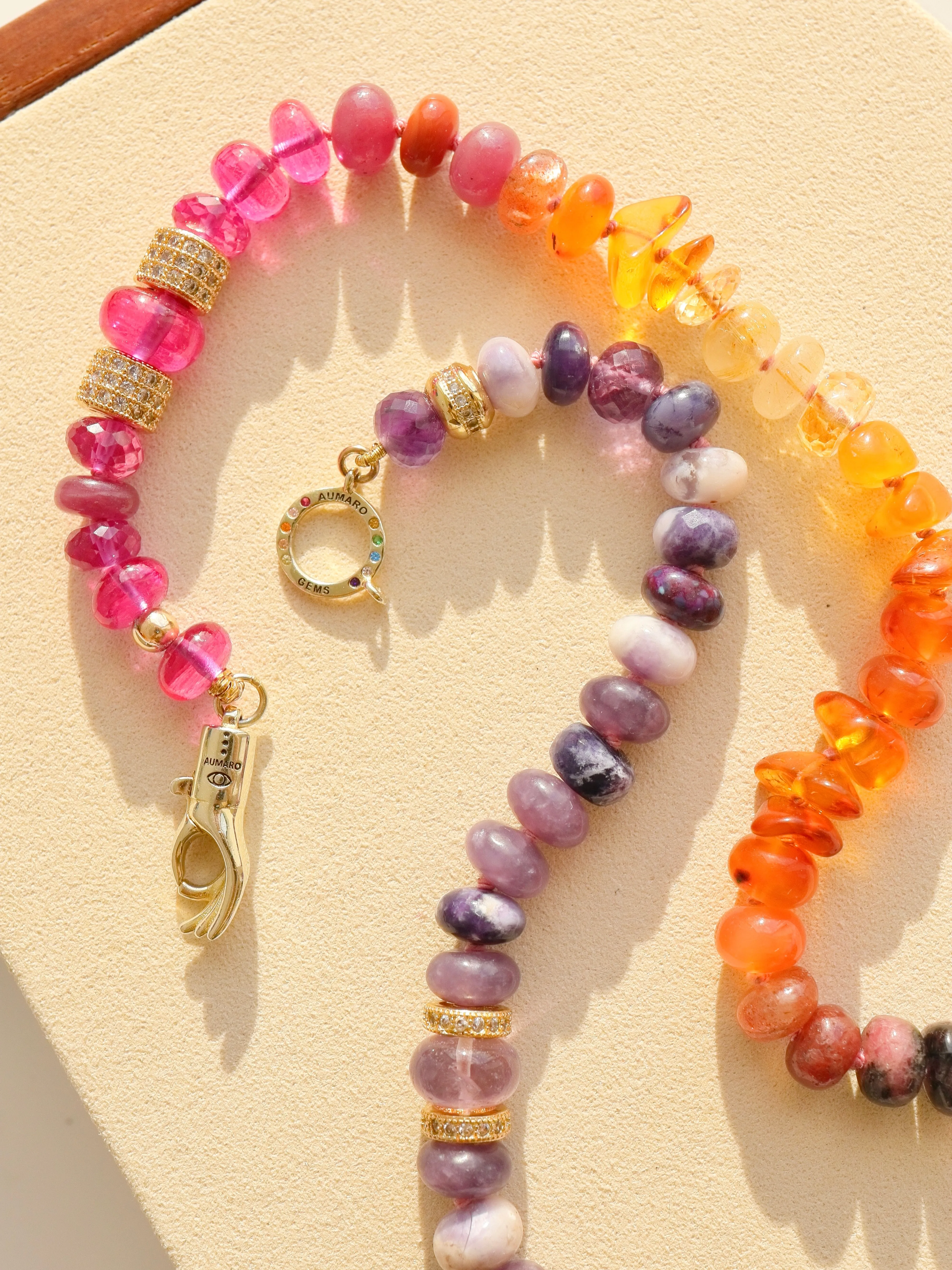 African Sunset - gemstone necklace