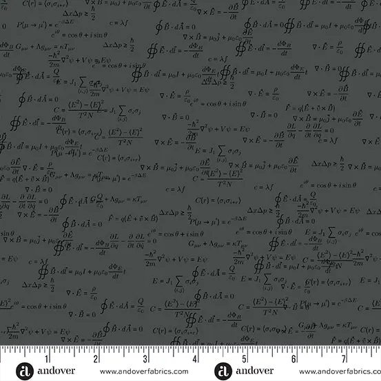 Alison Glass Fabric | Soliloquy | Ensemble | Charcoal