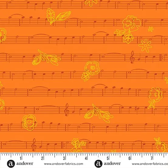 Alison Glass Fabric | Soliloquy | Singalong | Marigold