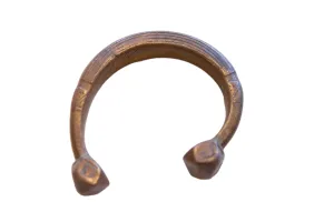 Antique African Copper Alloy Snake Cuff Bracelet