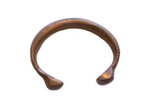 Antique African Copper Alloy Snake Cuff Bracelet