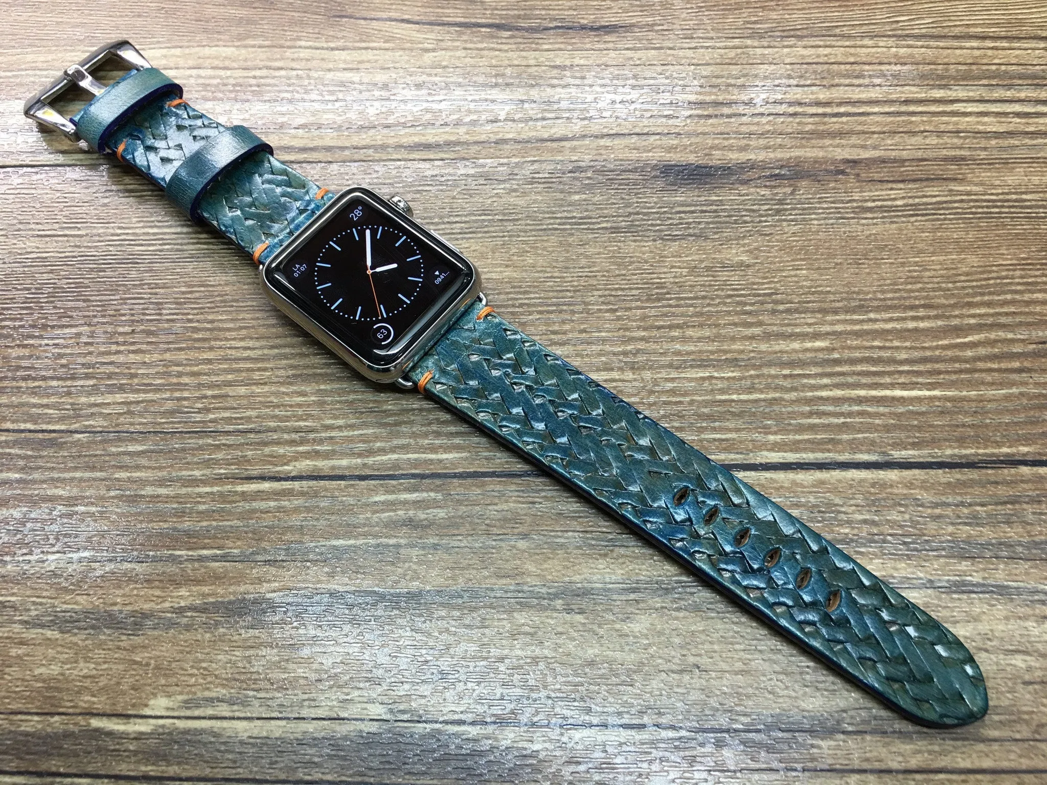 Apple Watch Band, Apple Watch SE Band, Leather Craving Art Watch Band, Apple Watch Strap 44mm, 40mm Series 6, Personalise Gift Ideas, iWatch Wristband