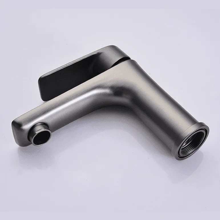 Bathrooms Satin Nickel Single-Lever Hot & Cold Basin Faucet Mixer - CS30 BN