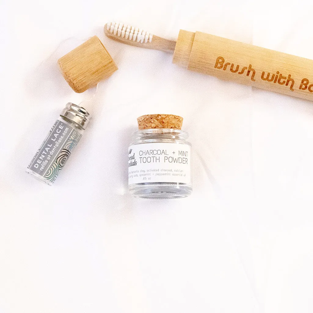 Bestowed Essentials Charcoal and Mint Tooth Powder