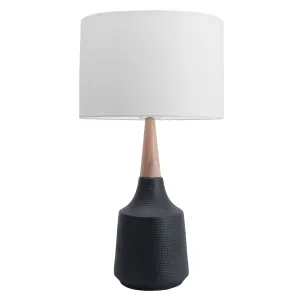BLACK CERAMIC TABLE LAMP - 28